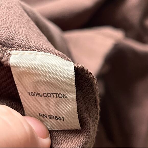 J. Jill Brown Heirloom wash Lightweight Shirt Cardigan Womens XL pockets neutral - Picture 6 of 6